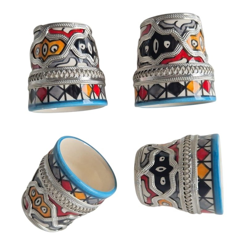 Ceramic Teapot with Cups and Tray - Image 2