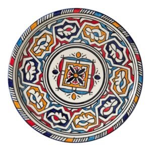 Moroccan Hand-Painted Ceramic Bowl