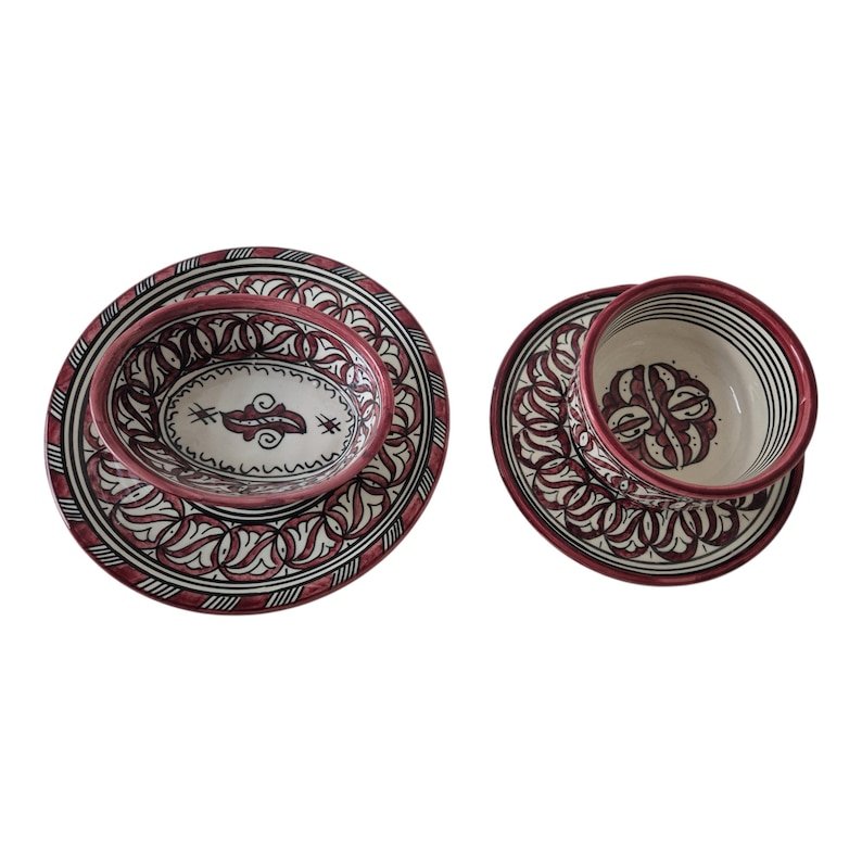 Hand-Painted Moroccan Ceramic Dishes