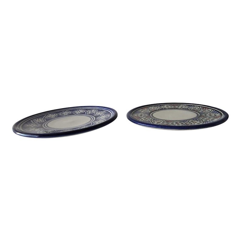 Hand-Painted Moroccan Ceramic Dishes - Image 6