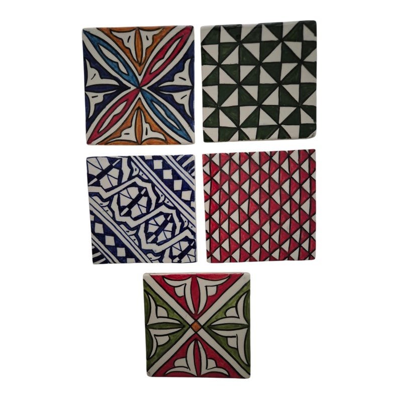 Handmade Ceramic Coasters - Image 4