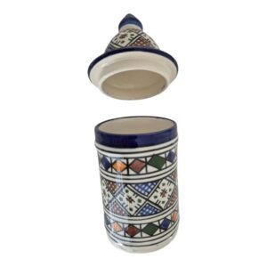 Moroccan Ceramic Sugar Bowl