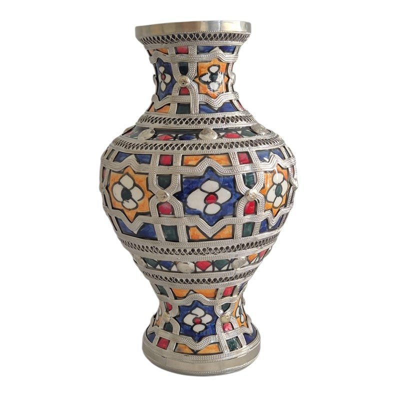 Handmade Fès Ceramic Vase - Image 7