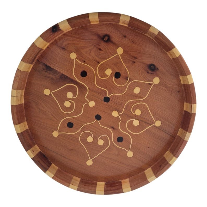 Moroccan Thuya Wood Serving Tray - Image 16