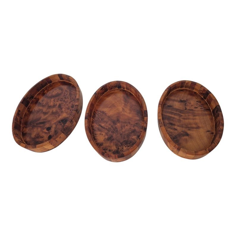 Moroccan Thuya Wood Serving Tray - Image 19