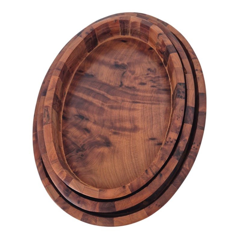 Moroccan Thuya Wood Serving Tray - Image 18