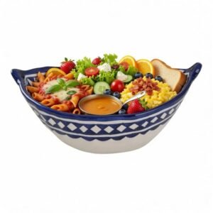 Moroccan Oval Ceramic Bowl