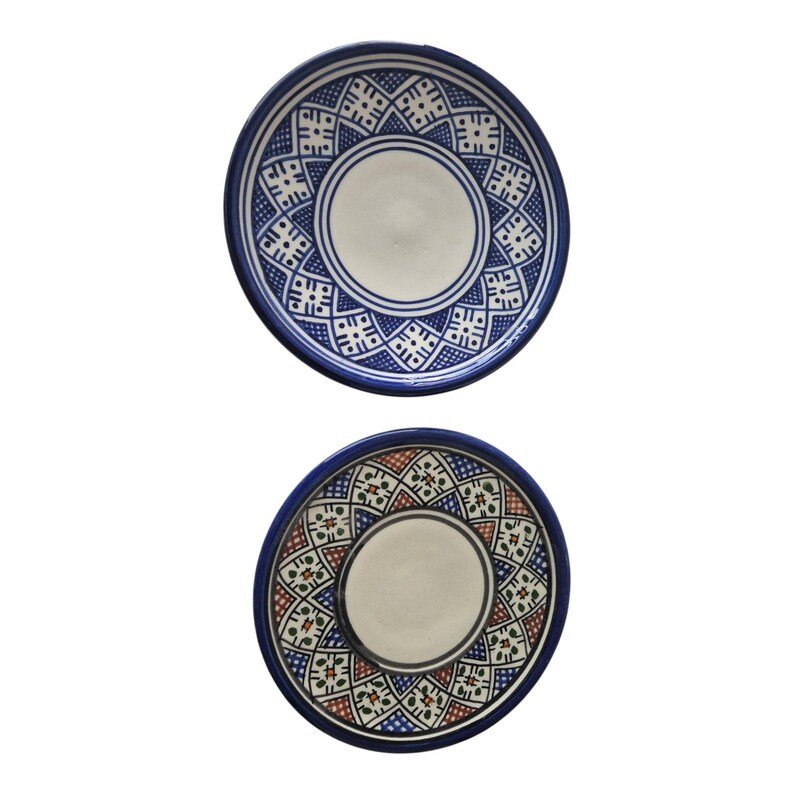 Hand-Painted Moroccan Ceramic Dishes - Image 8