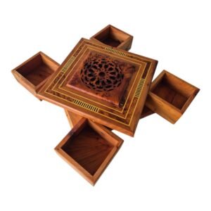 Moroccan Thuya Wood Puzzle Jewelry Box