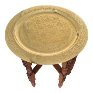 Moroccan Brass Tea Table