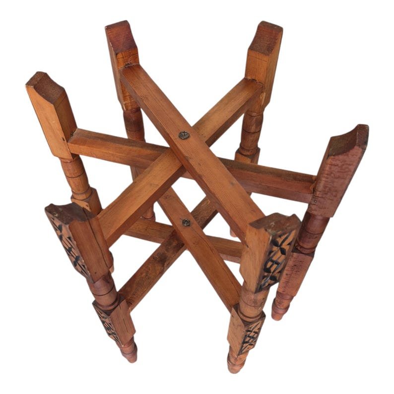 Moroccan Brass Tea Table - Image 3