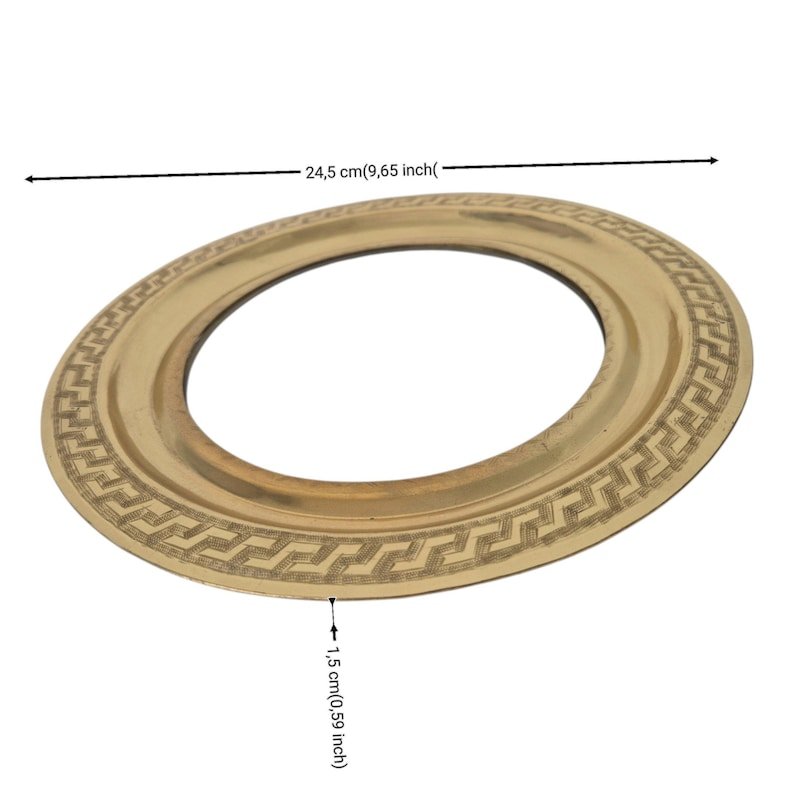 Vintage Oval Mirror - Image 5