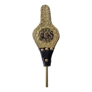 Vintage Fireplace Bellows Antique Wood Leather Fire Blower Rustic Hearth Decor Handcrafted wood leather Moroccan (Rabouz)