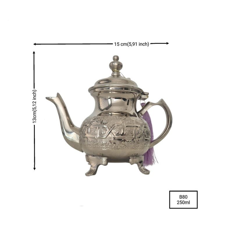 Moroccan Silver Tea Pot - Image 4
