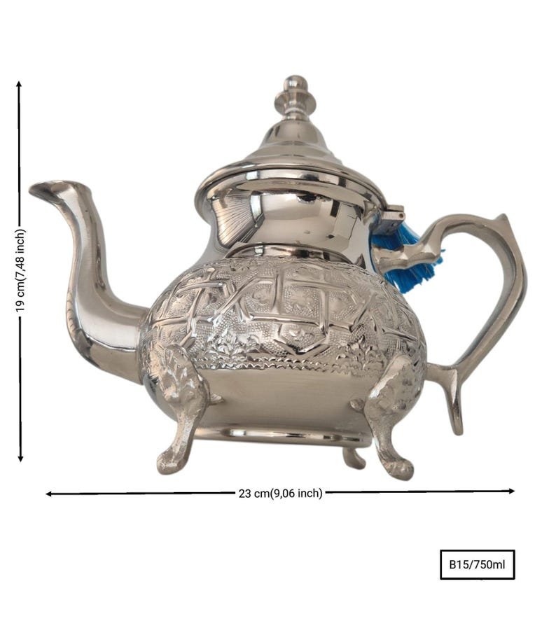 Moroccan Silver Tea Pot - Image 5