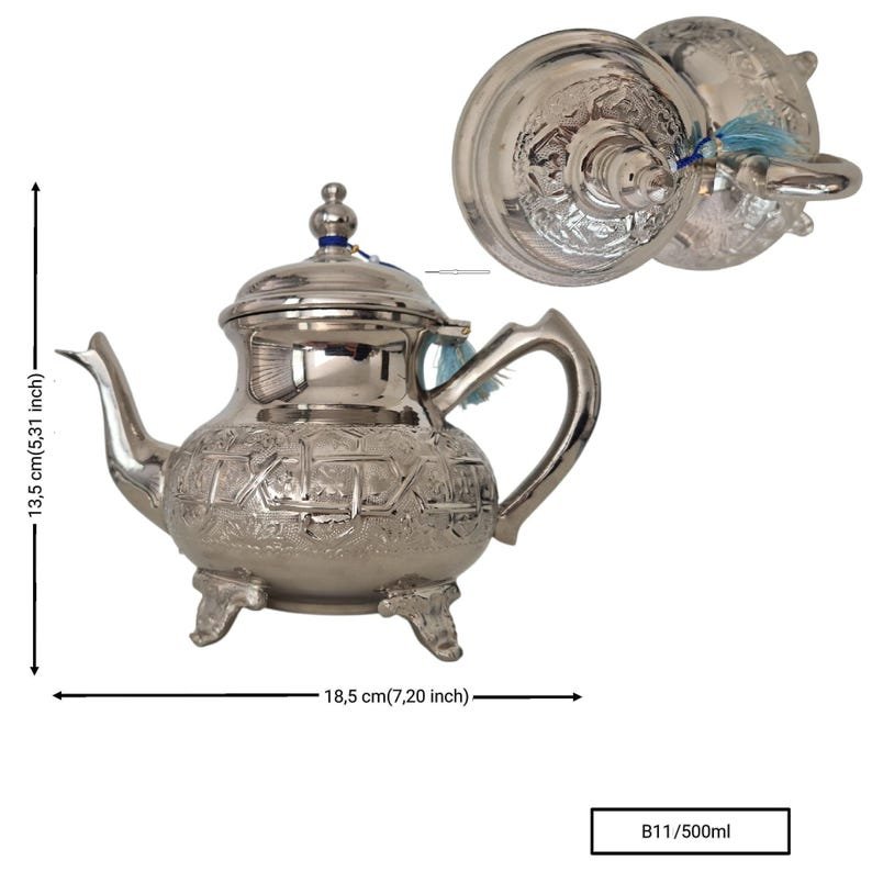 Moroccan Silver Tea Pot - Image 16