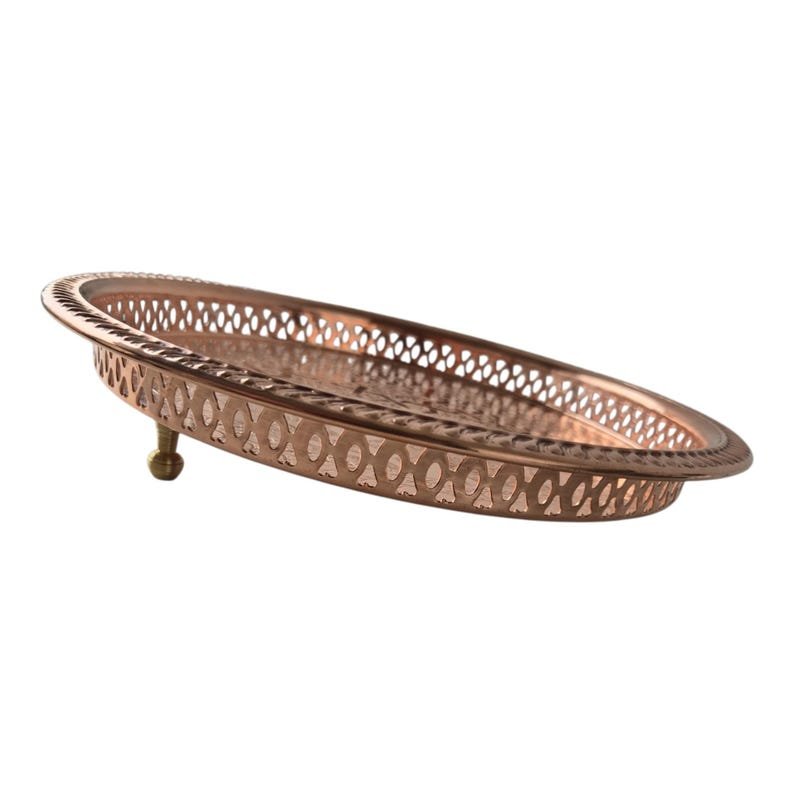 Vintage Moroccan Copper Tray - Image 4