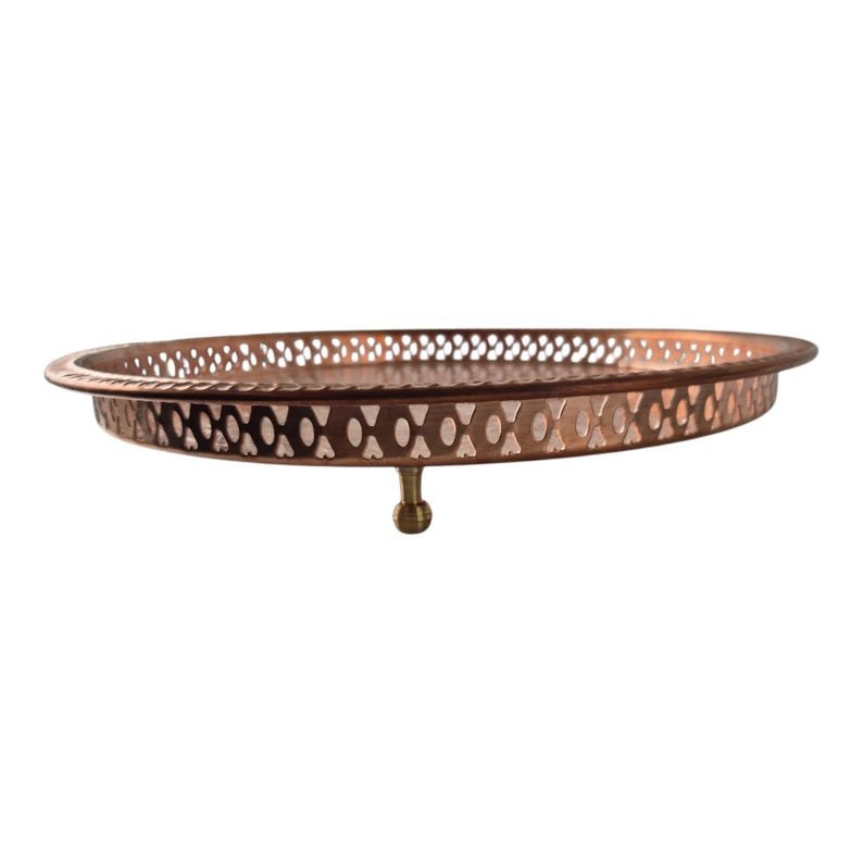 Vintage Moroccan Copper Tray - Image 6