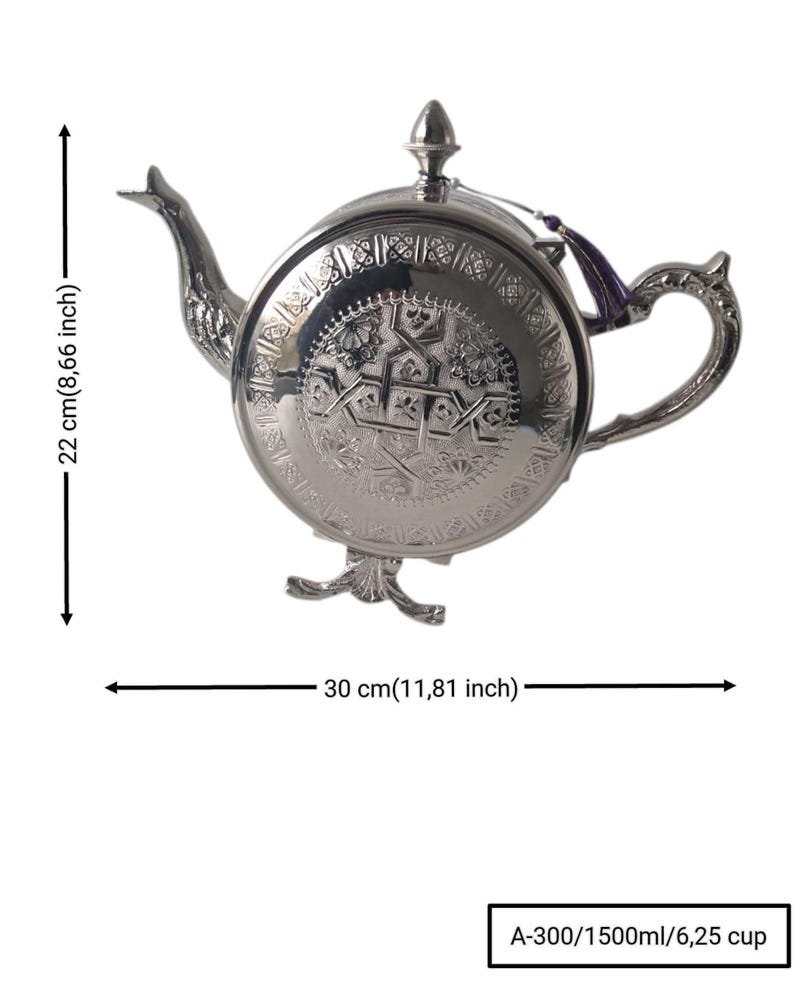 Handmade Moroccan Teapot - Image 2