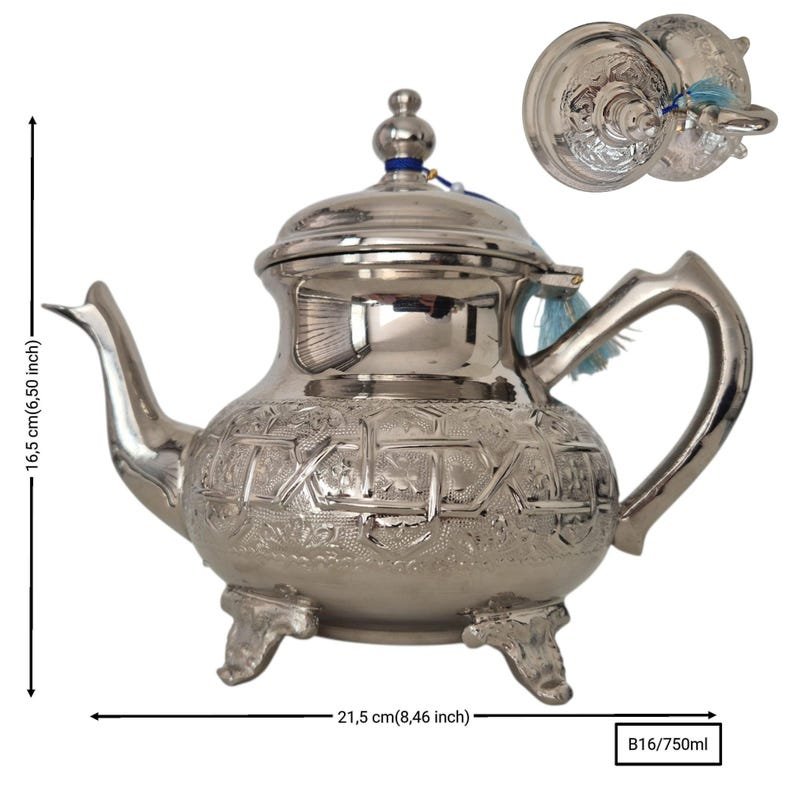 Moroccan Silver Tea Pot - Image 15