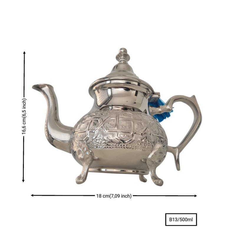 Moroccan Silver Tea Pot - Image 10
