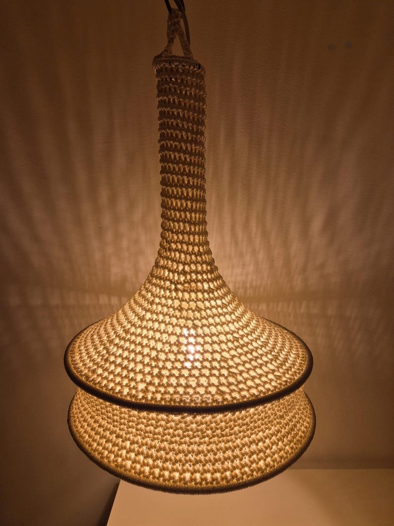 Moroccan Crochet Pendant Lamp - Image 10
