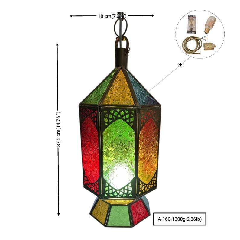 Moroccan Lantern Lamp - Image 6