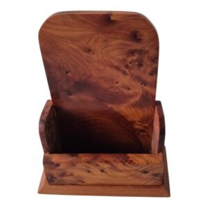 Moroccan Thuya Wood Cell Phone Stand
