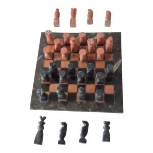 Black Marble Chess Board