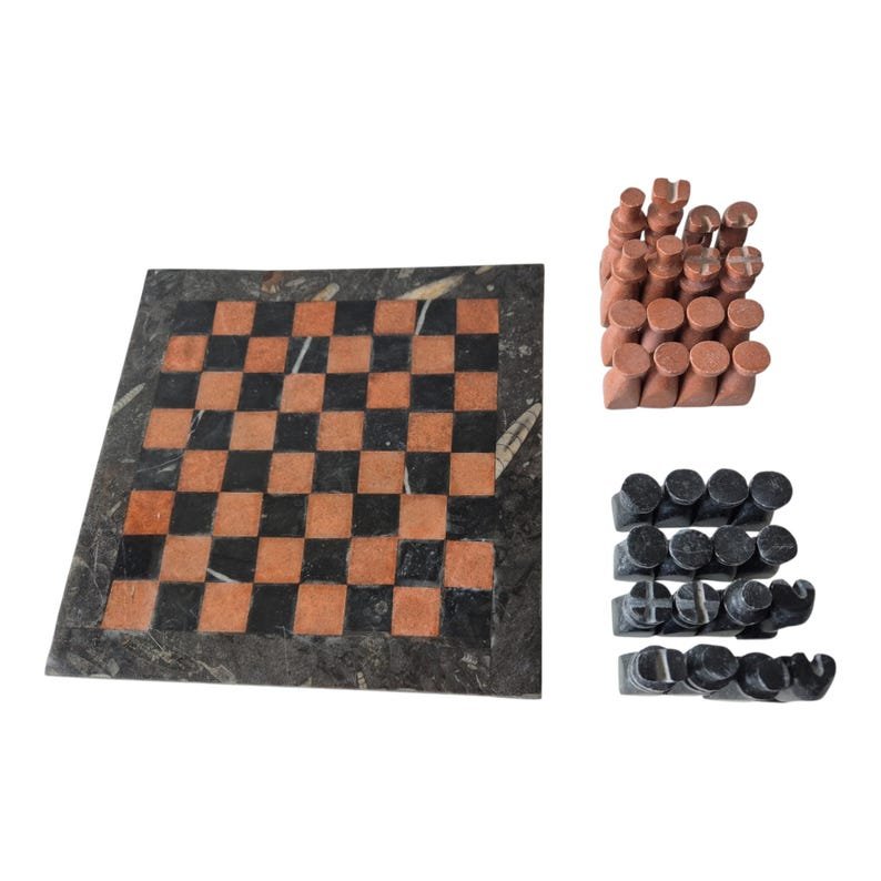 Black Marble Chess Board - Image 4