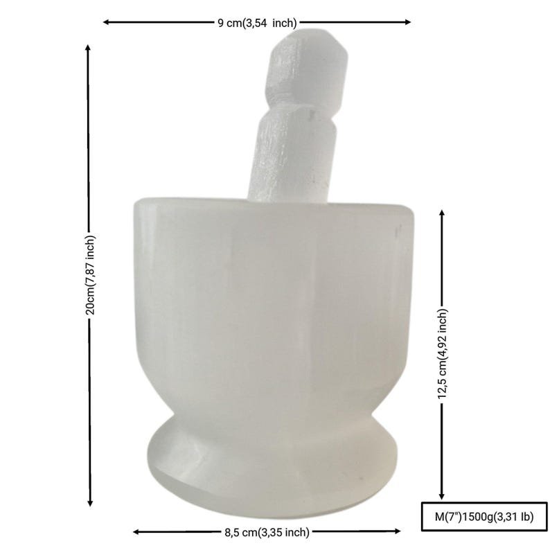 White Salt Stone Mortar - Image 4