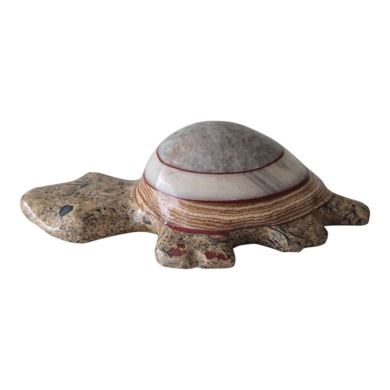 Hand Carved Agate Turtle - Image 2