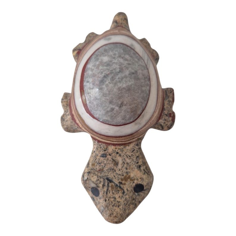 Hand Carved Agate Turtle - Image 6