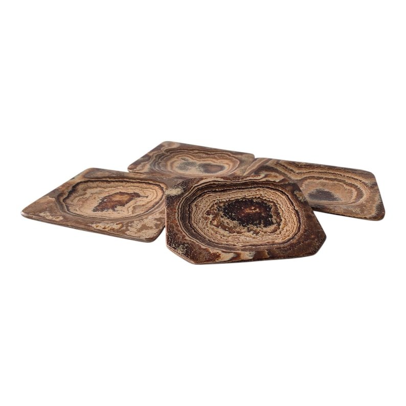 Set of 4 Aragonite Rectangular Bowl - Image 3