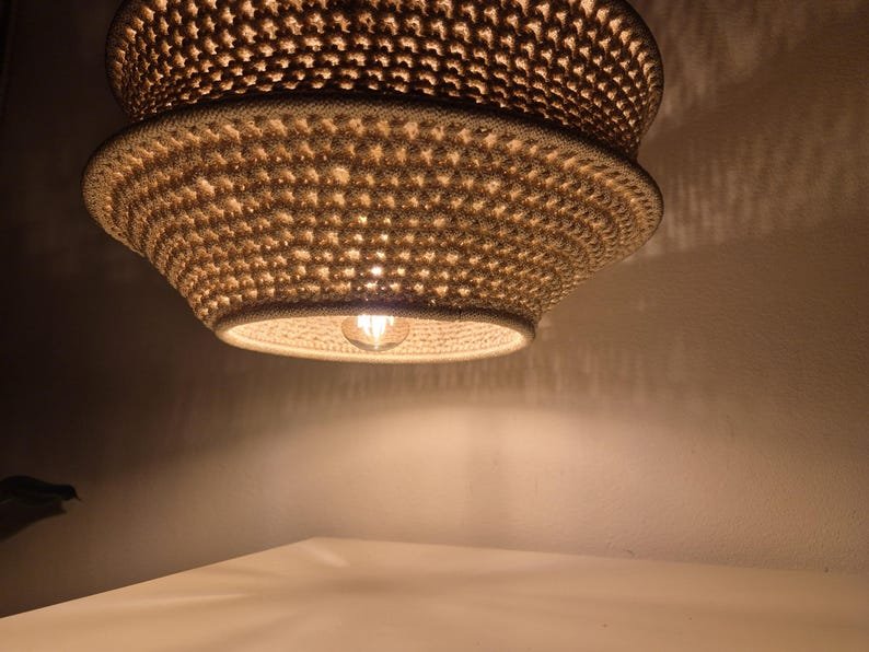 Moroccan Crochet Pendant Lamp - Image 13