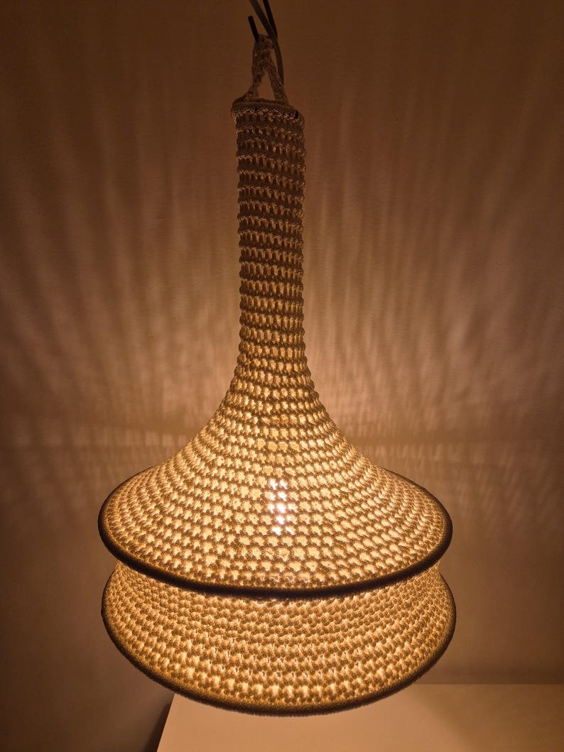 Moroccan Crochet Pendant Lamp - Image 14