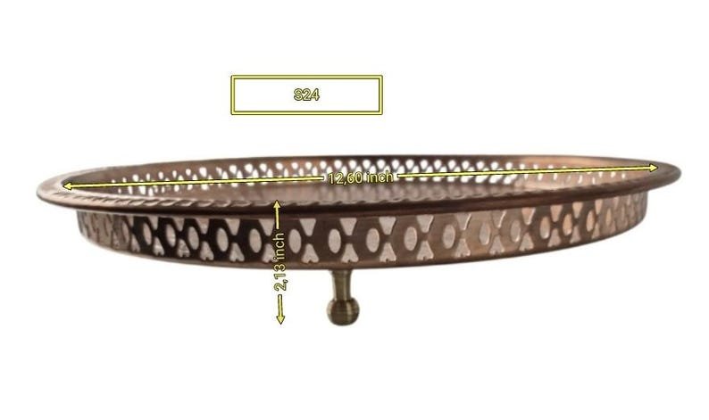 Vintage Moroccan Copper Tray - Image 9