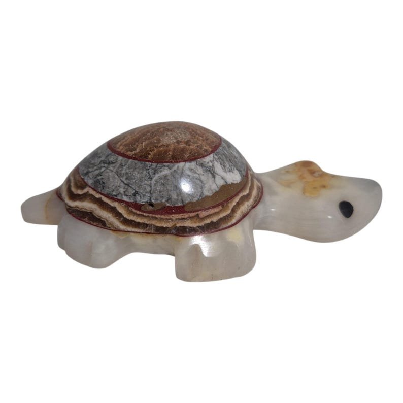 Hand Carved Agate Turtle - Image 10