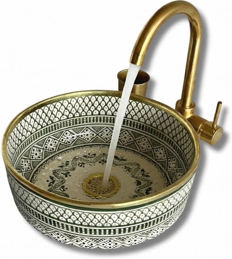 Moroccan Ceramic Vessel Sink