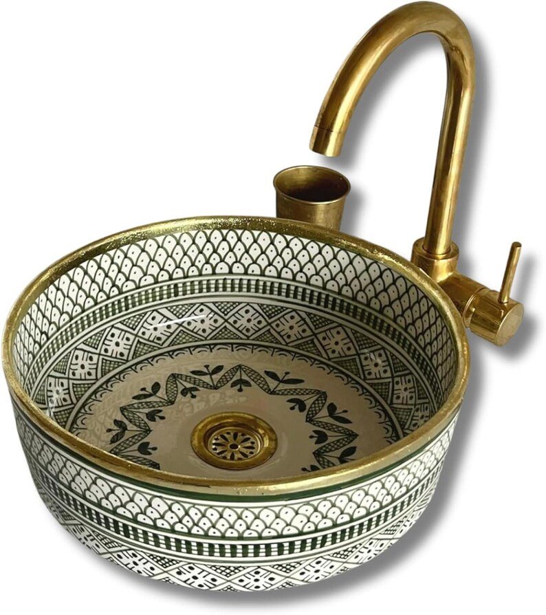 Moroccan Ceramic Vessel Sink - Image 4