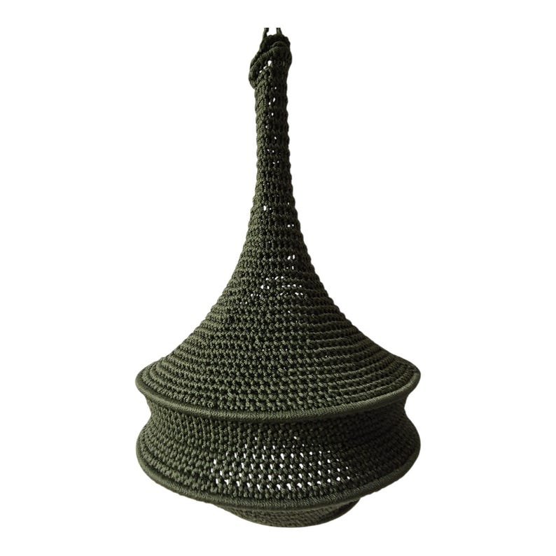 Moroccan Crochet Pendant Lamp - Image 7
