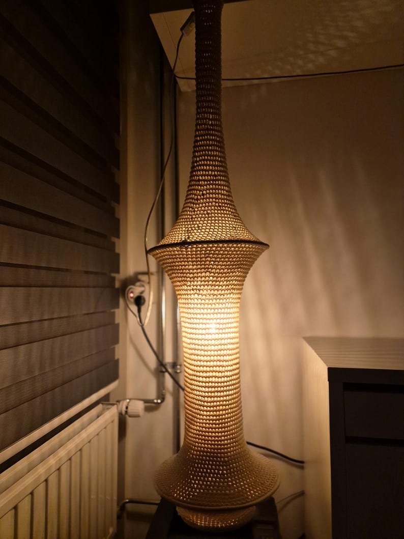 Moroccan Crochet Pendant Lamp - Image 3