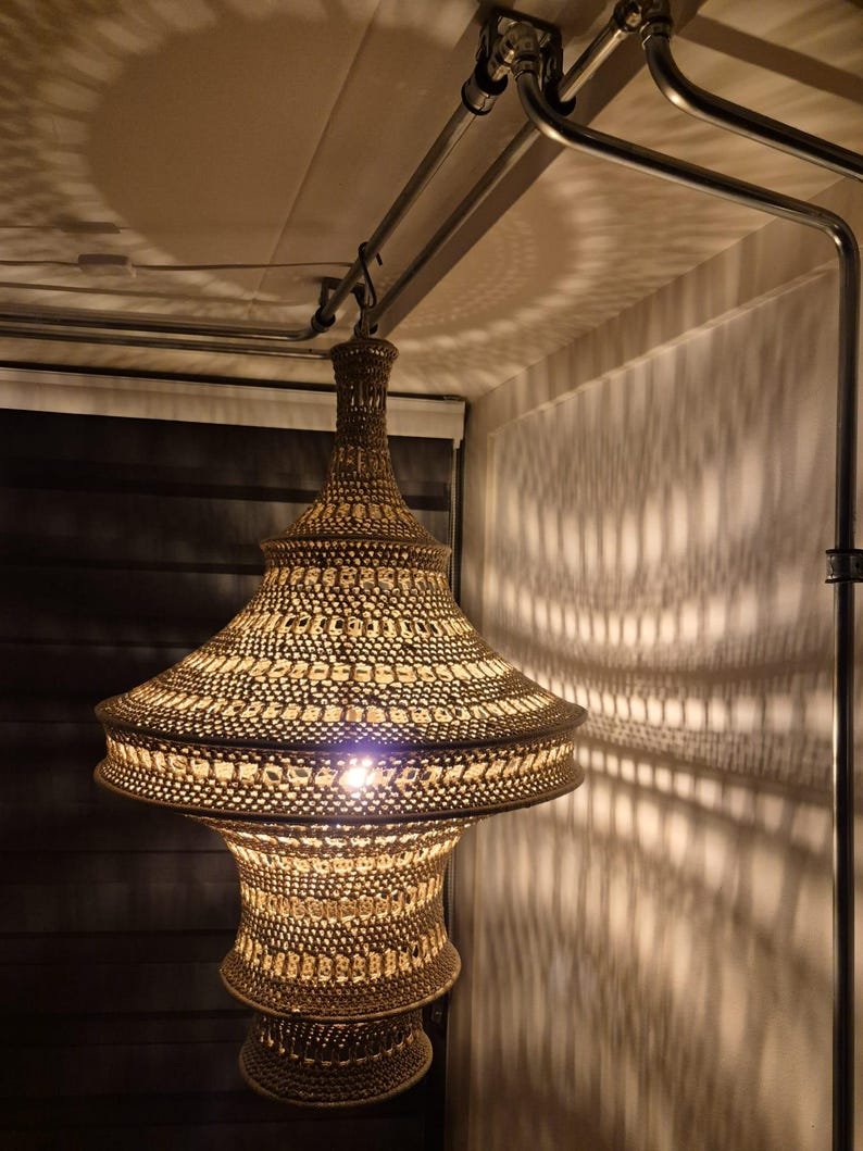 Moroccan Crochet Pendant Lamp